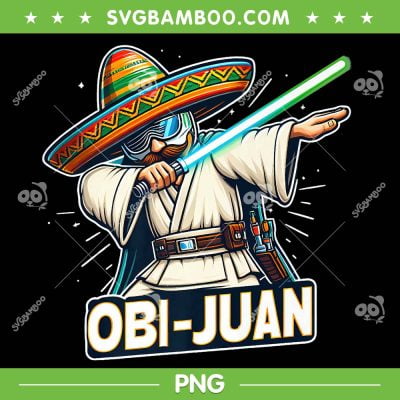 Obi Juan Dabbing Cinco De Mayo PNG, Funny Mexico Day PNG, Star Wars Obi Wan PNG