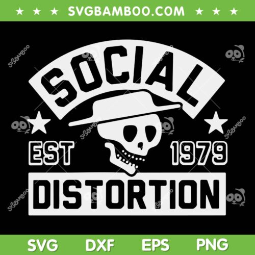 Official Social Distortion 1979 SVG PNG, Est 1979 Social Distortion SVG, Social Distortion Band Logo DXF SVG PNG EPS