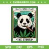 Panda Smoking Cannabis SVG PNG, Panda 420 The Stoner Tarot Card SVG, Weed Lover DXF SVG PNG EPS