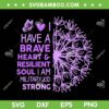 Purple Up For Military Kids SVG PNG, 2024 Month Of The Military Child SVG, I Am Military Kid Strong DXF SVG PNG EPS