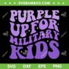 Purple Up For Military Kids SVG PNG, Month Of Military Child SVG, Military Child American Flag DXF SVG PNG EPS Purple Up For Military Kids SVG PNG, Month Of Military Child SVG, Military Child American Flag DXF SVG PNG EPS
