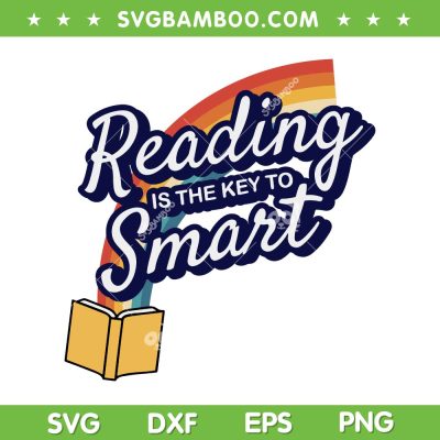 Reading Is The Key To Smart SVG PNG, Raglan Baseball SVG, Reading Book Rainbow DXF SVG PNG EPS Reading Is The Key To Smart SVG PNG, Raglan Baseball SVG, Reading Book Rainbow DXF SVG PNG EPS