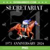 Secretariat 1973 Anniversary 2024 PNG, 50th Anniversary Of Secretariat's PNG, Vintage Secretariat Race Horse PNG Secretariat 1973 Anniversary 2024 PNG, 50th Anniversary Of Secretariat's PNG, Vintage Secretariat Race Horse PNG
