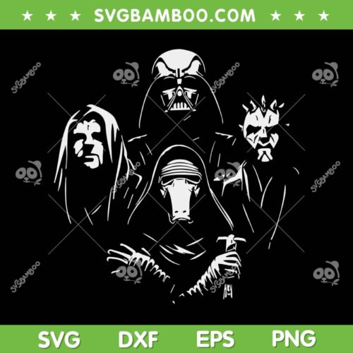 Star Wars Style Rhapsody Queen Inspired SVG, Queen Bohemian Rhapsody SVG, Vintage Darth Vader DXF SVG PNG EPS