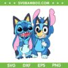 Stitch Bluey SVG PNG, Stitch Cartoon Characters Cosplay SVG, Bluey And Stitch DXF SVG PNG EPS