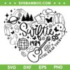 Swiftie Heart SVG PNG, Eras Tour Albums SVG, Swiftie 1989 The Ear Tour DXF SVG PNG EPS