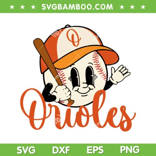 Orioles Baseball SVG PNG, MLB Baltimore Orioles SVG, Baseball Team DXF SVG PNG EPS