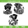 The Beast And The Princess SVG Bundle, Mandala Princess And Beast SVG Bundle, Princess Belle Mandala DXF SVG PNG EPS