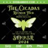 The Cicada Reunion Tour 2024 SVG, Cicada Summer Concert SVG PNG, The Cicada Band DXF SVG PNG EPS