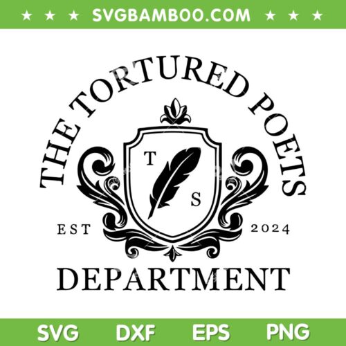 The Tortured Poets Department SVG PNG, TTPD New Album SVG, The Tortured Poets Est 2024 DXF SVG PNG EPS