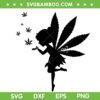 Tinker Bell Cannabis Leaf SVG PNG, Cannabis Fairy SVG, Weed Fairy DXF SVG PNG EPS