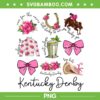 Womens Pink Coquette Bow Derby Day PNG, Horse Racing 2024 PNG
