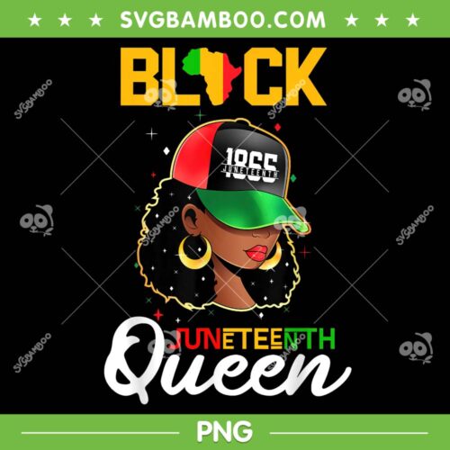 1865 Juneteenth Black Queen PNG, Juneteenth Queen PNG, Black History Month PNG