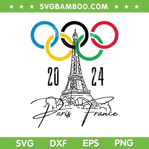 2024 Summer Games Paris France SVG PNG, 2024 Summer Olympics SVG, Olympics 2024 Paris DXF SVG PNG EPS