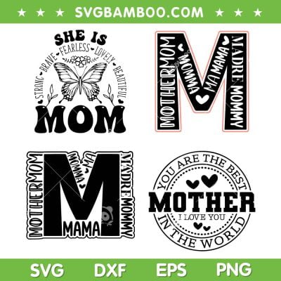 Mom Mama SVG Bundle, Mother's Day SVG Bundle, She Is Mom DXF SVG PNG EPS Mom Mama SVG Bundle, Mother' Day SVG Bundle, She Is Mom DXF SVG PNG EPS