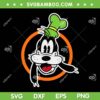 Goofy Orange Circle Portrait SVG PNG, Cute Goofy Face SVG, Goofy Head Face Smiling DXF SVG PNG EPS