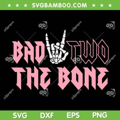 Bad Two The Bone SVG PNG, Birthday 2 Years Old SVG, Second Birthday DXF SVG PNG EPS