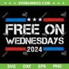 Biden Free On Wednesdays US Flag SVG, Vintage Free On Wednesdays 2024 SVG, Retro American Flag DXF SVG PNG EPS Biden Free On Wednesdays US Flag SVG, Vintage Free On Wednesdays 2024 SVG, Retro American Flag DXF SVG PNG EPS