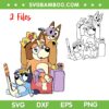 Bluey Mom Family SVG PNG, 2 Files Bluey Mom SVG, Bluey Mum Life DXF SVG PNG EPS