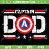 Captain Dad SVG PNG, Papa Superhero SVG, Captain American DXF SVG PNG EPS Captain Dad SVG PNG, Papa Superhero SVG, Captain American DXF SVG PNG EPS