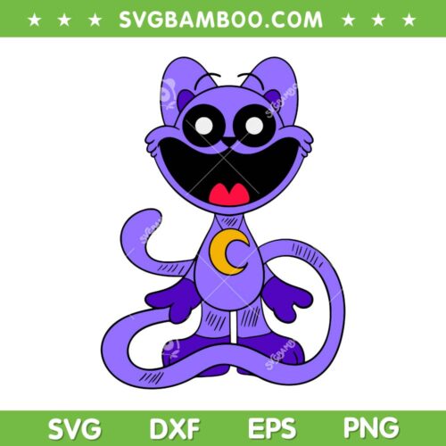 CatNap Moon SVG PNG, Humanized CatNap SVG, Poppy Playtime Catnap DXF SVG PNG EPS