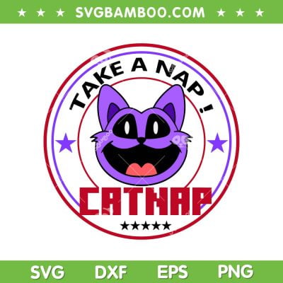 CapNap SVG PNG, Take A Nap SVG, Smiling Critters Catnap DXF SVG PNG EPS CapNap SVG PNG, Take A Nap SVG, Smiling Critters Catnap DXF SVG PNG EPS