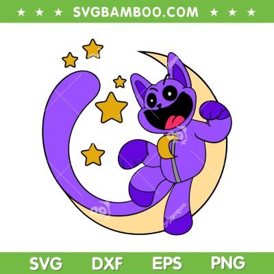 Catnap Moon Smiling Critters SVG PNG, Humanized Catnap SVG, Funny Poppy Playtime DXF SVG PNG EPS Catnap Moon Smiling Critters SVG PNG, Humanized Catnap SVG, Funny Poppy Playtime DXF SVG PNG EPS