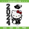 Class Of 2024 Hello Kitty SVG PNG, Kitty Cat Graduation 2024 SVG, Kitty Senior 2024 DXF SVG PNG EPS