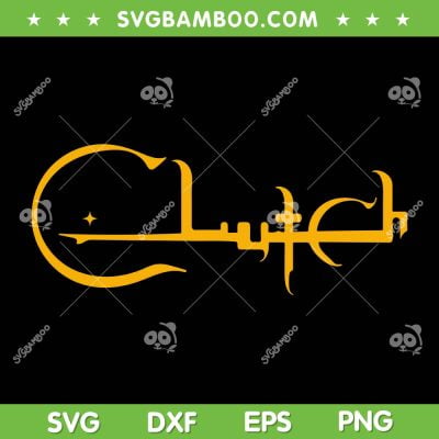 Clutch Band SVG PNG, Clutch Rock Band Logo SVG, Clutch American Rock Band DXF SVG PNG EPS