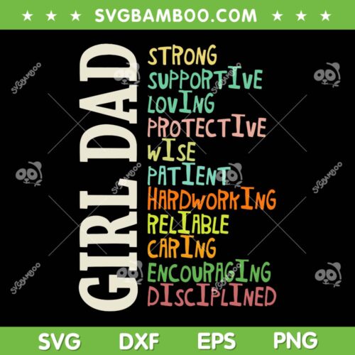 Girl Dad SVG PNG, Dads Of Daughters SVG, Happy Fathers Day DXF SVG PNG EPS