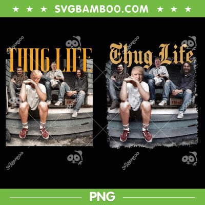 Donald Trump Friends Thug Life PNG, Thug Life Trump 2024 PNG, Funny Donald Trump PNG