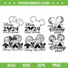 Family Trip 2024 Mouse SVG Bundle, Disney Family Vacation 2024 SVG Bundle, Mouse Vacation 2024 DXF SVG PNG EPS