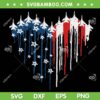 Fighter Jet Airplane 4th Of July SVG PNG, Air Force American Flag Heart SVG, Independence Day DXF SVG PNG EPS