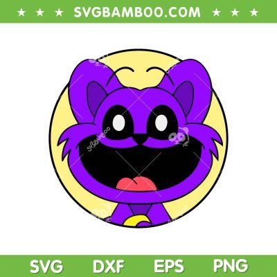 Funny Catnap Head SVG PNG, Cute Catnap Face SVG, Catnap Smilling Critters DXF SVG PNG EPS Funny Catnap Head SVG PNG, Cute Catnap Face SVG, Catnap Smilling Critters DXF SVG PNG EPS