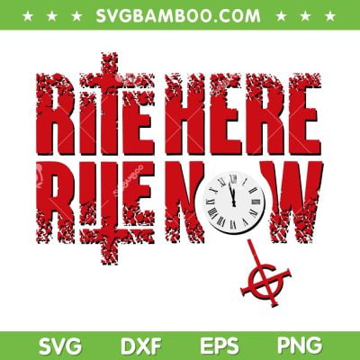 Ghost Rite Here Title SVG PNG, Rite Here Rite Now SVG, Movie 2024 DXF SVG PNG EPS