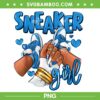 Sneaker Girl PNG, Girl Afro Military Blue 4s PNG, Black Woman PNG