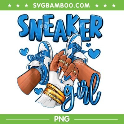 Sneaker Girl PNG, Girl Afro Military Blue 4s PNG, Black Woman PNG