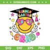 Groovy Kindergarten Graduate SVG PNG, Happy Face Graduation 2024 SVG, Smiley Face School DXF SVG PNG EPS