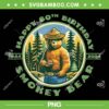 Happy 80th Birthday Smokey Bear 1944 2024 PNG, Smokey Bear Party PNG, Happy 80th Birthday Smokey PNG
