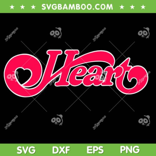 Hearts Band SVG PNG, Heart Logo Musical SVG, I Heart Band DXF SVG PNG EPS