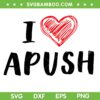 I Heart Apush SVG PNG, Exam 2024 Funny Lucky For Students SVG, I Love Apush DXF SVG PNG EPS