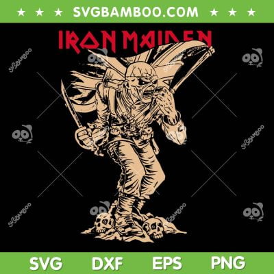 Iron Maiden SVG PNG, Piece Of Mind SVG, Rock Bands DXF SVG PNG EPS