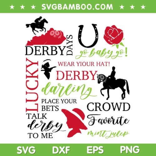 It's Derby 150 Yall SVG PNG, Talk Derby To Me Horse Racing SVG, 150th Horse Racing DXF SVG PNG EPS