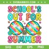 Schools Out For Summer SVG PNG, Last Day Of School Retro SVG, Teacher Summer DXF SVG PNG EPS