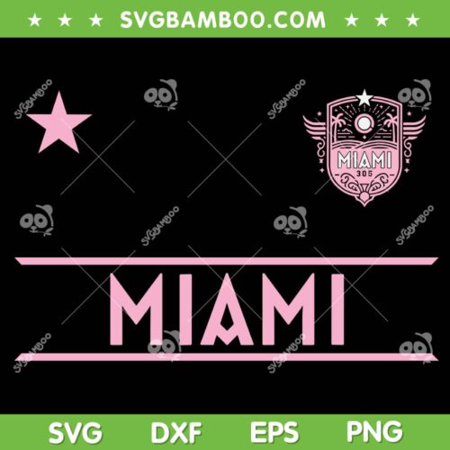 Miami SVG PNG, Pink Miami 305 SVG, 305 Miami Basketball DXF SVG PNG EPS
