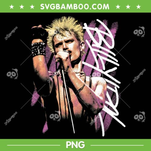 Billy Idol PNG, William Michael Albert Broad PNG, Punk Rock Singer PNG