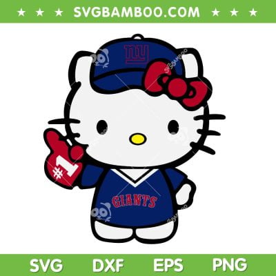 Hello Kitty New York Giants SVG PNG, Kitty Giants Football SVG, New York Football DXF SVG PNG EPS Hello Kitty New York Giants SVG PNG, Kitty Giants Football SVG, New York Football DXF SVG PNG EPS