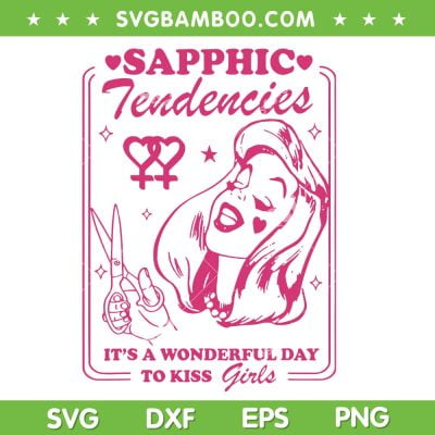 Sapphic Tendencies SVG PNG, Retro Sapphic Lesbian SVG, LGBTQ Pride Month DXF SVG PNG EPS Sapphic Tendencies SVG PNG, Retro Sapphic Lesbian SVG, LGBTQ Pride Month DXF SVG PNG EPS