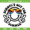 School's Out For Summer Smiley Face SVG PNG, Graduation Summer SVG, Happy Last Day Of School DXF SVG PNG EPS