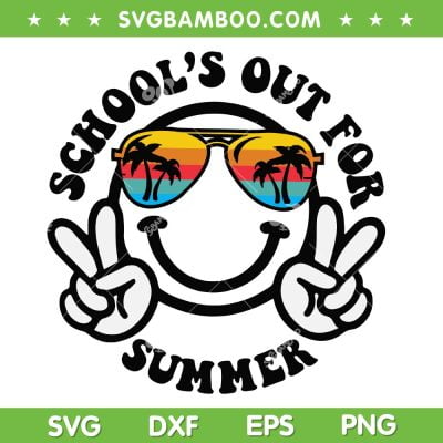 School's Out For Summer Smiley Face SVG PNG, Graduation Summer SVG, Happy Last Day Of School DXF SVG PNG EPS School's Out For Summer Smiley Face SVG PNG, Graduation Summer SVG, Happy Last Day Of School DXF SVG PNG EPS